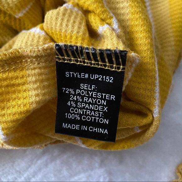 Lettuce Hem Stripe Lightweight Cropped Waf… - Picture 8 of 9